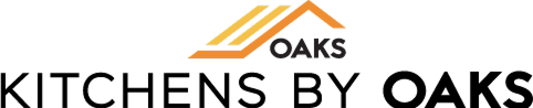 Logo for Oaks Roofing and Siding featuring an orange and yellow stylized roof above the company name in black, with the words Roofing and Siding underneath—ideal for those considering exterior updates alongside a kitchen remodel. Logo for Oaks Roofing and Siding featuring an orange and yellow stylized roof above the company name in black, with the words Roofing and Siding underneath—ideal for those considering exterior updates alongside a kitchen remodel.