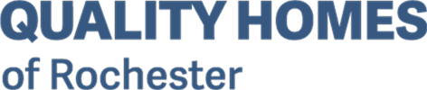Blue text logo reading QUALITY HOMES of Rochester on a transparent background, with QUALITY HOMES in bold uppercase and of Rochester in smaller font below—perfect for businesses specializing in kitchen remodel projects. Blue text logo reading QUALITY HOMES of Rochester on a transparent background, with QUALITY HOMES in bold uppercase and of Rochester in smaller font below—perfect for businesses specializing in kitchen remodel projects.