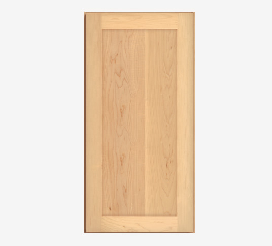 A light wooden panel door or cabinet with a natural finish. The wood grain is visible.